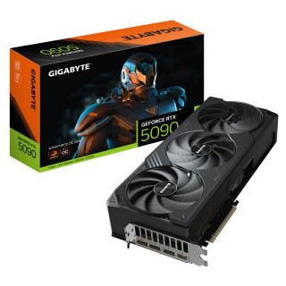 GIGABYTE GeForce RTX 5090 WINDFORCE OC 32G Tarjeta Gráfica - 32GB GDDR7, 512 bits, PCI-E 5.0, 2467MHz Frecuencia Base,