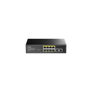 Cudy GS1010P switch Gigabit Ethernet (10/100/1000) Energía sobre Ethernet (PoE) Montaje en pared/escritorio Negro