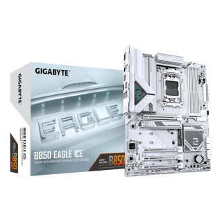 GIGABYTE B850 EAGLE ICE Placa Base – Procesadores AMD Ryzen serie 9000, VRM digital de 8+2+2 fases, hasta 8200 MHz DDR5
