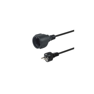 Equip 112183 cable de transmisión Negro 10 m CEE7/7 CEE7/3