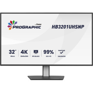iiyama ProGraphic HB3201UHSNP-B1 pantalla para PC 80 cm (31.5") 3840 x 2160 Pixeles Negro