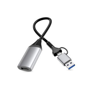 Equip 133498 Adaptador gráfico USB 1920 x 1080 Pixeles Gris