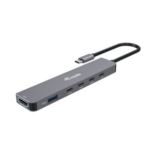 Equip 133500 base para portátil y replicador de puertos Alámbrico USB 3.2 Gen 1 (3.1 Gen 1) Type-C Gris