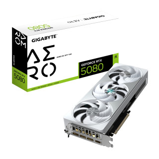 GIGABYTE GeForce RTX 5080 AERO OC SFF 16G Tarjeta Gráfica - 16GB GDDR7, 256 bits, PCI-E 5.0, 2730MHz Core Clock, 3 x...