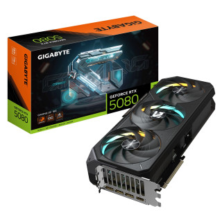 GIGABYTE GeForce RTX 5080 GAMING OC 16G Tarjeta Gráfica - 16GB GDDR7, 256 bits, PCI-E 5.0, 2730MHz Core Clock, 3 x...