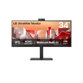 LG 34BA85QE-B pantalla para PC 86,4 cm (34") 3440 x 1440 Pixeles Wide Quad HD LCD Negro