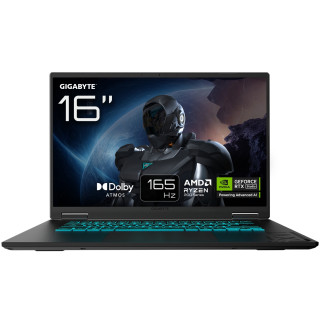 GIGABYTE GAMING A16 Portátil – 16", 165Hz WUXGA, Ryzen 7 260, RTX 5060, 32GB DDR5 5200MHz, SSD Gen4 de 1TB, DOS,...