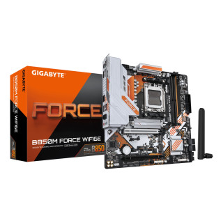GIGABYTE B850M FORCE WIFI6E Placa Base – Compatible con procesadores AMD Ryzen serie 9000, VRM digital de 8+2+2 fases,
