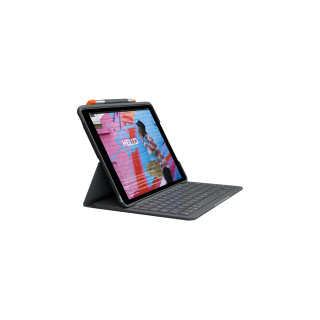 Logitech slim folio tablet con teclado bluetooth qwertz aleman grafito