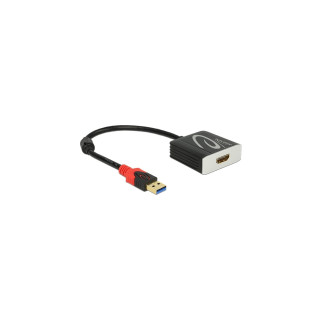 ADAPTADOR USB3.0 A M - HDMI A H 0.20MT DELOCK NEGRO 62736
