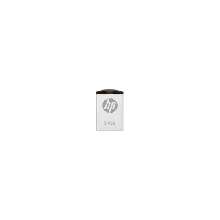 MEMORIA HP V222W USB 2.0 64GB 14MB/S LECTURA METAL PLATA HPFD222W-64P