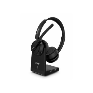 Urban Factory MOVEE MAX Auriculares Inalámbrico Diadema Juego USB tipo A Bluetooth Base de carga Negro