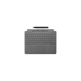Microsoft Surface Pro Keyboard with Slim Pen for Business QWERTZ Alemán Microsoft Cover port Platino