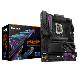 GIGABYTE Placa base Z890 AORUS ELITE WIFI7 - Compatible con CPUs Intel Core Ultra (Serie 2), VRM de 16+1+2 fases, hasta