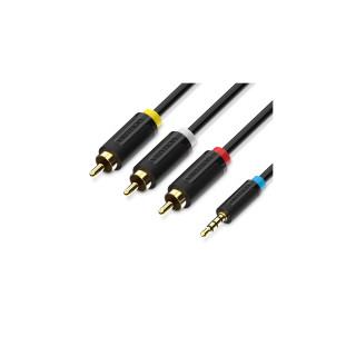 Vention Cable Estéreo BCBBG/ Jack 3.5 Macho - 3x RCA Macho/ 1.5m/ Negro