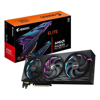 GIGABYTE AORUS Radeon RX 9070 XT ELITE 16G Tarjeta Gráfica - 16GB GDDR6, 256 bits, PCI-E 5.0, 3100 MHz Frecuencia Base,
