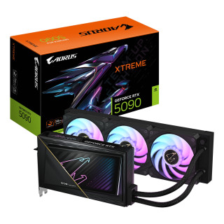 GIGABYTE AORUS GeForce RTX 5090 XTREME WATERFORCE 32G Tarjeta Gráfica - 32 GB GDDR7, 512 bits, PCI-E 5.0, 2655 MHz...