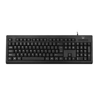 Ewent EW3190 teclado Universal USB QWERTY Internacional de EE.UU. Negro