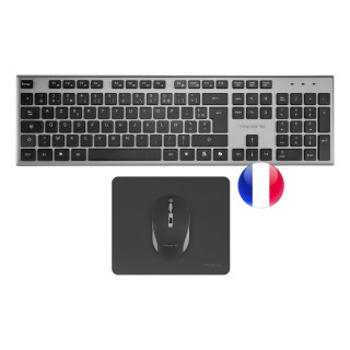 Tacens 6ZENITHFR teclado Ratón incluido Hogar / Oficina RF inalámbrico AZERTY Francés Gris