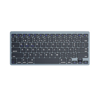Ewent EW3120 teclado Universal Bluetooth QWERTY Portugués Negro, Gris