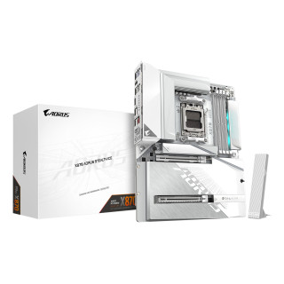 GIGABYTE X870 AORUS STEALTH ICE Placa Base – Compatible con procesadores AMD Ryzen 9000, VRM digital de 16+2+2 fases,...