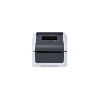 Brother impresora de etiquetas Térmica directa 300 x 300 DPI Inalámbrico y alámbrico Gris, Blanco