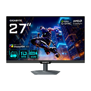 GIGABYTE M27UP Monitor de juego 27” 4K UHD - Modo dual (4K 160Hz o FHD 320Hz), 3840 x 2160, 1ms, 350 cd/m², FreeSync...