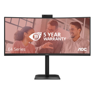 AOC E4 CU34E4CW pantalla para PC 86,4 cm (34") 3440 x 1440 Pixeles UltraWide Quad HD LED Negro