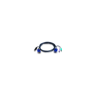 CABLE ATEN VGA M + USB VGA M +PS/2 3M NEGRO 2L-5503UP