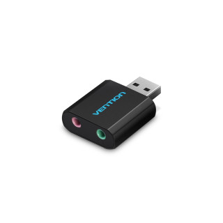 Vention Tarjeta de Sonido VAB-S17-B/ 2.1/ Negro