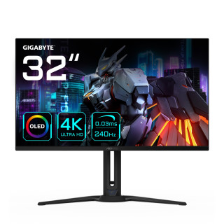 Gigabyte AORUS FO32U2 31.5" QD-OLED UltraHD 4K 240Hz FreeSync Premium Monitor