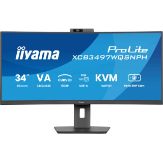 iiyama ProLite XCB3497WQSNPH-B1 pantalla para PC 86,4 cm (34") 3440 x 1440 Pixeles Negro