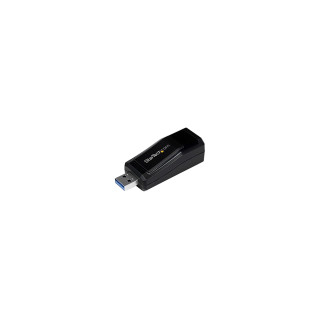 StarTech.com Adaptador Tarjeta de Red Externa NIC USB 3.0 a 1 Puerto Gigabit Ethernet 1Gbps RJ45 USB A Sin Dongle negro