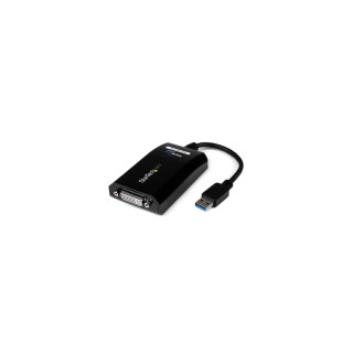 StarTech.com Cable Adaptador de Vídeo DVI a USB 3.0 - Conversor Tarjeta Gráfica Externa - 2048x1152 negro