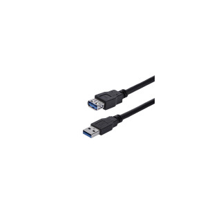 StarTech.com Cable 1m Extensión Alargador USB 3.1 SuperSpeed - USB A Macho a USB A Hembra - Negro