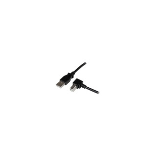 StarTech.com Cable Adaptador USB 2.0 2m para Impresora Acodado - USB A Macho a USB B Macho en Íngulo Derecho negro