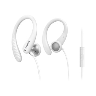 Philips TAA1105WT/00 Auriculares deportivos gancho de oreja conector de 3.5mm blanco