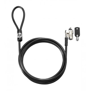 HP Bloqueo de cable con llave de 10 mm Negro