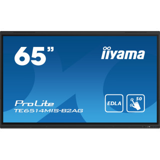 iiyama PROLITE TE6514MIS-B2AG Pantalla plana para señalización digital 165,1 cm (65") LCD Wifi 435 cd / m² 4K Ultra HD