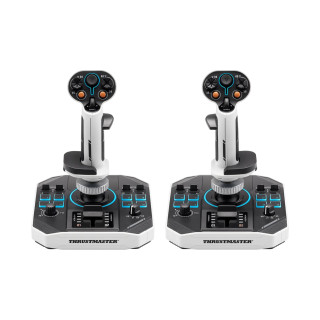 Thrustmaster Sol-R 2 HOSAS Space Sim Duo Negro, Blanco USB Palanca de vuelo Analógico/Digital PC