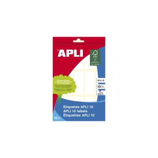 APLI 1642 etiqueta autoadhesiva Rectángulo Permanente Blanco 150 pieza(s)