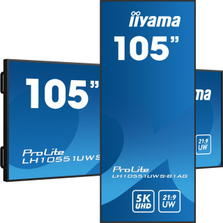 iiyama LH10551UWS-B1AG pantalla de señalización Pantalla plana para señalización digital 2,66 m (104.7") LED 500 cd /...