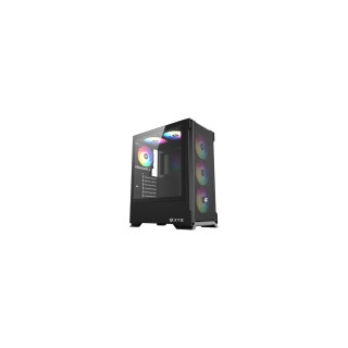 XYZ AIRONE 300 X, TORRE GAMING,MESH, ALTO FLUJO AIRE, 6x VENTILADORES, TYPO C, ATX, NEGRA