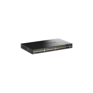 D-Link DGS-1530-52P/E switch Gestionado L2 Gigabit Ethernet (10/100/1000) Energía sobre Ethernet (PoE) Negro