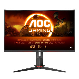 AOC G2 C27G2Z3/BK pantalla para PC 68,6 cm (27") 1920 x 1080 Pixeles Full HD LED Negro, Rojo