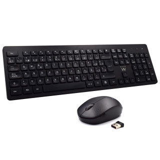 Ewent EW3258 teclado Ratón incluido Universal QWERTY Portugués Negro