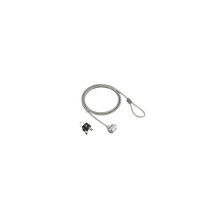 Cable de seguridad gembird con llave para portatil plata LK-K-01
