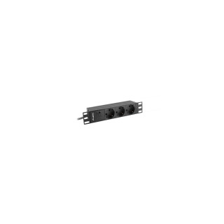 Lanberg PDU-03F-0200-IEC-BK unidad de distribución de energía (PDU) 1U