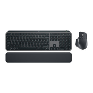 Logitech MX Keys S Combo teclado Ratón incluido RF Wireless + Bluetooth QWERTZ Suizo Grafito