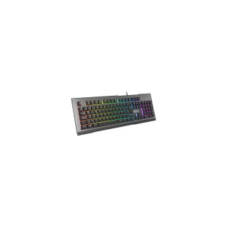 GENESIS Rhod 500 RGB teclado Juego USB QWERTY Español Negro, Gris